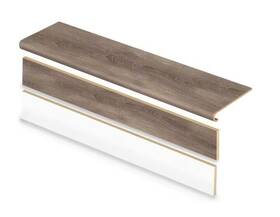 01c071867 Cap A Tread 47 Inch Lx12.15 Wx1.69 T Laminate Stair And Reversible Riser Kit-nob