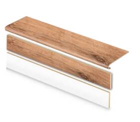 01c073673 Cap A Tread Fresh Oak 47 Inch L X 12.15 W 1.69 T Vinyl Stair - Nob