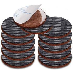 Carkio 674498032616 Black Anti Slip Furniture Pads 12 Pcs 4 Inch Rubber Feet-furniture Floor Protecto