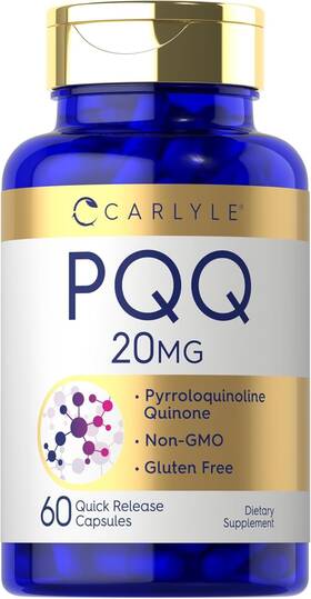 8622 Carlyle Pqq Supplement 20 Mg 60 Capsules Non-gmo And Gluten Free