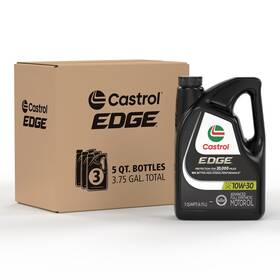 Castrol 079191030813 Motor Oil Edge 10w-30 Synthetic 5 Quarts Pack Advanced Full