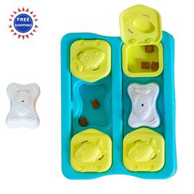 71456 Catstages Treat Puzzle Kitty Cube Interactive Cat Toy Blue Natural Healthy Dog