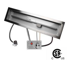 Csa-30-6 Celestial Fire Glass 30 Inch X6 Pit Burner Kit-propane Electronic Ignition