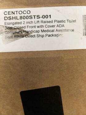 Dshl800sts-001 Centoco Manufacturing Corporation 2 Inch Raised Toilet For Seat Seniors Hl800sts-001 Open Box New