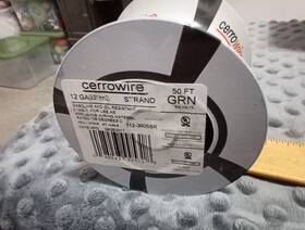 112-1605br Cerrowire 50 Ft. 12 Gauge 12ga Strand Thhn Wire Brand New Green