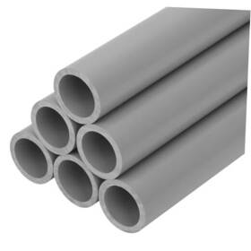 Sch40 Ckvihav 721545137166 6pcs 1/2 Inch Grey Electrical Conduit Pvc Pipe 17 Long X L Gray