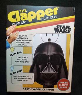 Clapper 021363837003 Star Wars Darth Vader The Wireless Sound Activated Clap On/off