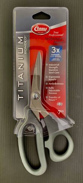 18081 Clauss 7 Inch Titanium Bonded Ultraflex Bent Shears Scissors New