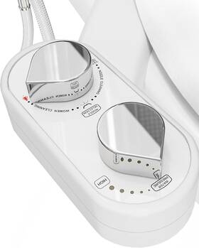 Clear Rear 810062783588 Bidet Attachment For Toilet Seat - Non-electric Self-cleaning Dua
