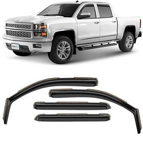 614224 Clim Art In-channel Incredibly Durable Rain Guards For Chevrolet Chevy Silv