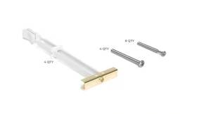 Closet Evolution 210534 48 Inch Rail Hardware Pack