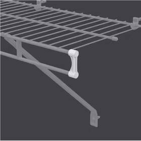 21869 Closetmaid Propack Shelf And Rod Wire Shelving End Caps 36-piece