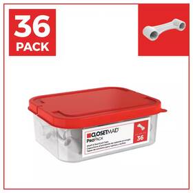 Closetmaid 313093125162 Propack Shelf And Rod Wire Shelving End Caps 36-piece