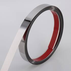 Jst-jmy-6mx5cm Coengwui Peel And Stick Metal Molding Trim 20ft X 2in Glossy Silver