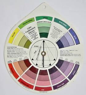 Id-100 Color Wheel Company Combination Selector For Decorating By #9f3