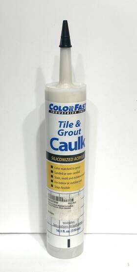 Colorfast 637570903464 Colored Caulk To Match Custom Building Products Grout Color Bone Sanded New