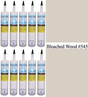 Ca-c-545-10s Colorfast Lot Of 10 Sanded Tile And Grout Caulk Polyblend #545 Bleached Wood