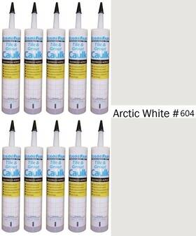 Ca-c-640-10s Colorfast Lot Of 10 Sanded Tile And Grout Caulk Polyblend #640 Arctic White