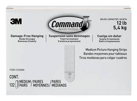 17201-s132na Command 17201-s132 Medium Picture Hanging Strips 132 Pairs