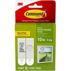 17204-12es Command Medium Picture Hanging Strip 12/pack 2363829