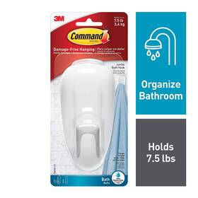 17600b-es Command Large Bathroom Hook White