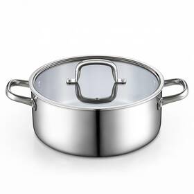 02809 Cook N Home Stainless Steel Stockpot With Lid 7 Quart Tri-ply Clad Dutch Ove