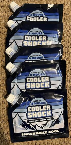 18f-dry Cooler Shock Ice Packs For - Long Lasting Reusable Freezer Qty 5