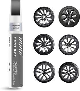 Coslake 445007762736 Rim Touch Up Paint Gunpowder For Tesla Model Y/3/s/x Gemini Dark/ubertu