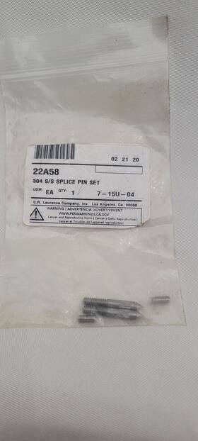 22a58 Cr Laurence New Crl Stainless Steel Splice Pin Set - #