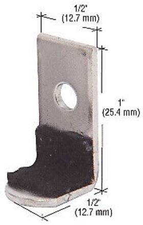 30n-xcp100 Cr Laurence Crl Nickel Plated 1 Inch Long Felt-lined Metal L Clips - Pack Of 100