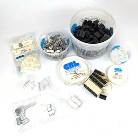 61070 Cr Laurence Crl Assorted Window Parts Lot - Clips Metal Plastic Rollers Guides Muntin