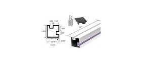 6408324 Cr Laurence Crl Buffed Brite Anodized 24 Inch Corner Aluminum Counter Post