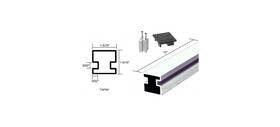 6408412 Cr Laurence Crl Buffed Brite Anodized 12 Inch Center Aluminum Counter Post