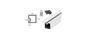 6408512 Cr Laurence Crl Buffed Brite Anodized 12 Inch End Aluminum Counter Post