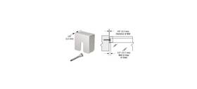 Cr Laurence 741731702251 Polished Stainless Square Stabilizing End Cap For 2 Inch Railing