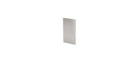 B5lecbs Cr Laurence Crl Brushed Stainless End Cap For B5l Series Low Profile Base Shoe