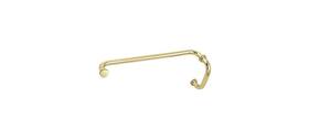 Cr Laurence Bm6x18br Polished Brass 6 Inch Pull Handle And 18 Towel Bar Bm Series Combination With Met