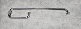 Bm8x24sc Cr Laurence Crl Polished Chrome 8 Inch Pull Handle And 24 Towel Bar Bm Series Combination With