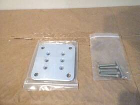 Bp5s Cr Laurence Crl Silver Metallic 5 Inch X Square Base Plate Aluminum