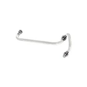 Cac6x18ch Cr Laurence 18 Inch Acrylic Smooth Towel Bar With 6 Pull Handle And Chrome Rings - Combinatio