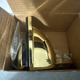 Dl661br Cr Laurence Crl Polished Brass Heavy-duty Adjustable Shelf Bracket