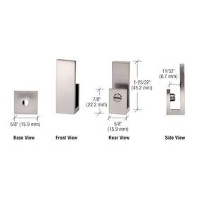 Eh43 Cr Laurence C.r. Crl Brushed Nickel Inch J Set Screw Clamp For 1/4 To 5/16 Gla