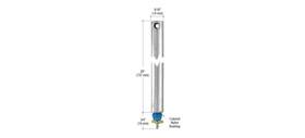 Fj2930 Cr Laurence 29 Inch Tubular Spiral Non-tilt Window Balance With Blue Bushing