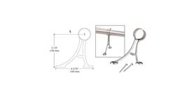 Frfb15ps Cr Laurence Polished Stainless Floor Mount Foot Railing Bracket For 1-1/2 Inch Tubing