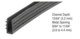 Gc115m Cr Laurence Crl Glazing Vinyl 13/64 Inch Channel Depth 9/64 To 11/64 Metal Opening - 1000 Ft