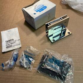 Gen044ch Cr Laurence Crl Polished Chrome Geneva Wall Mount Offset Back Plate Hinge