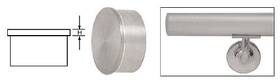 Hr15fbs Cr Laurence C.r. Crl Brushed Stainless Flat End Cap For 1-1/2 Inch Round Tubing