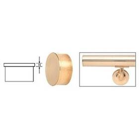 Hr15fpb Cr Laurence C.r. Crl Polished Brass Flat End Cap For 1-1/2 Inch Round Tubing