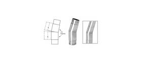 Cr Laurence Hr15saps Crl Polished Stainless Mitered Style 170 Degree Flush Angle