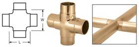 Hr20npb Cr Laurence C.r. Crl Polished Brass Flush Cross For 2 Inch Tubing